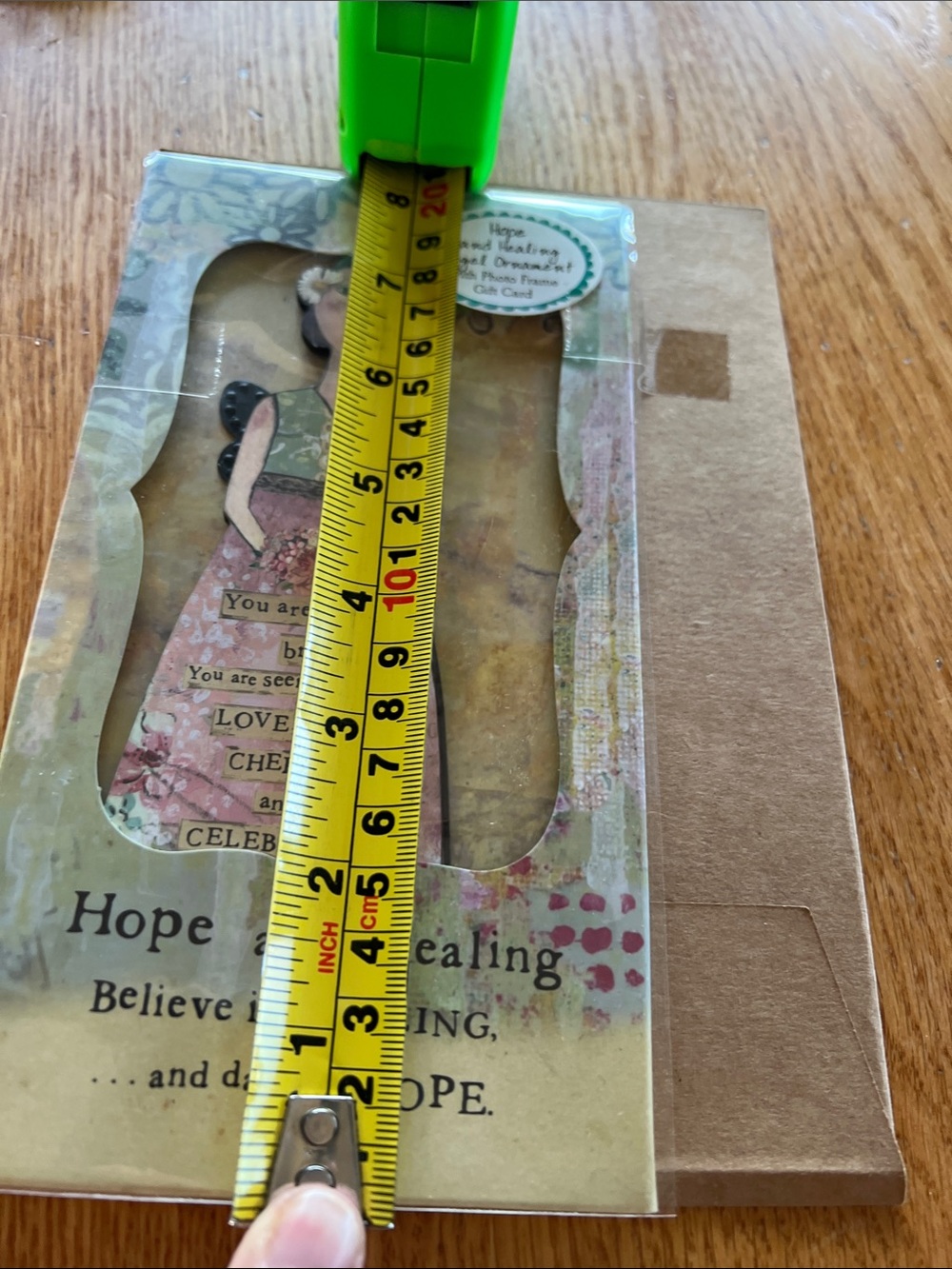Kelly Rae Roberts Hope and Healing Angel Ornament and Photo Frame Gift Card set - Picture 6 of 7